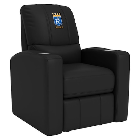 Dreamseat Stealth Recliner with Kansas City Royals Cooperstown Logo XZ52082CDSMHTBLK-PSCOOP0035